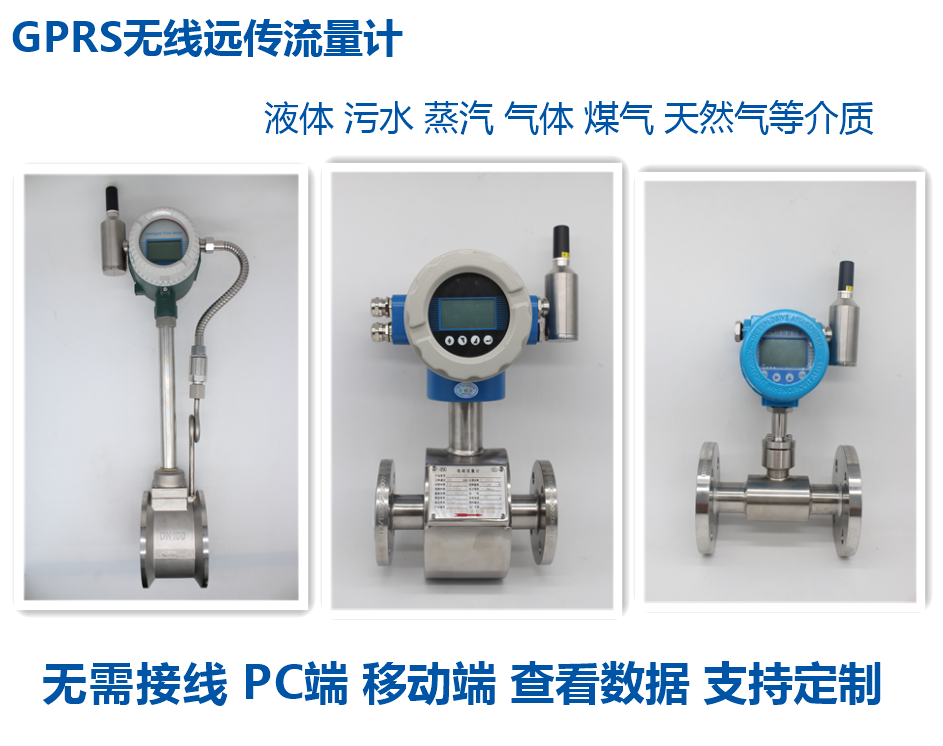 GPRS無線遠傳傳輸信號流量計